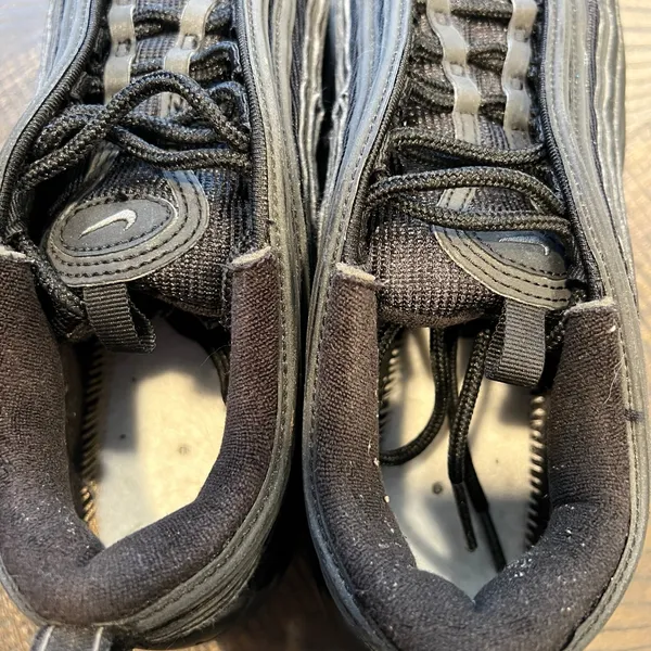 Nike air max 97 triple black 7.5 women *no insoles - Image 7