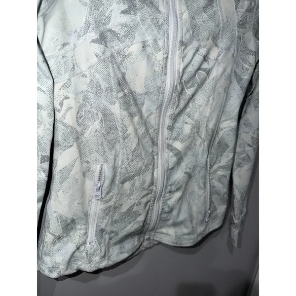 Full Zip Mock Neck Jacket, Size 4 Jasmine White Multi J - Image 3