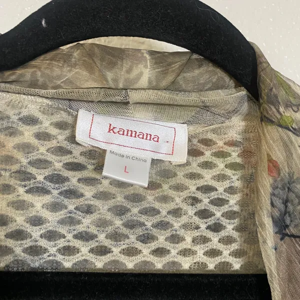 Kamana Earthy Artsy Fairy Grunge Avant Garde‎ Boho Lagenlook Patchwork Duster L - Image 2