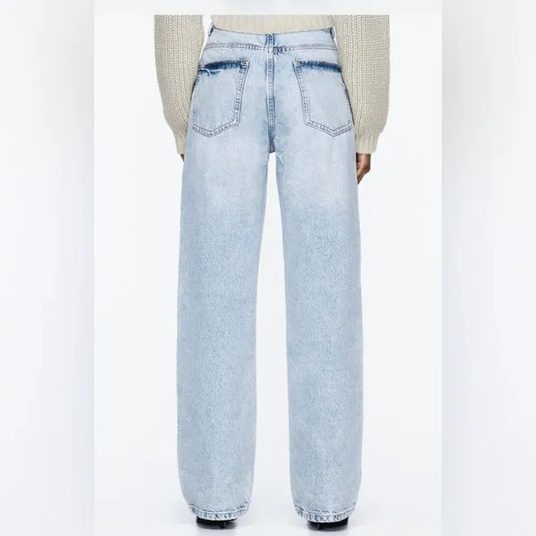 Nwt Zara Jeans Regular Fit High Rise Long Length - Image 5