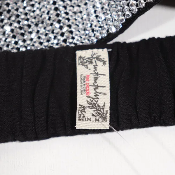 NWT Free People Of The Moment Halter Bralette in Black Size Medium - Image 10