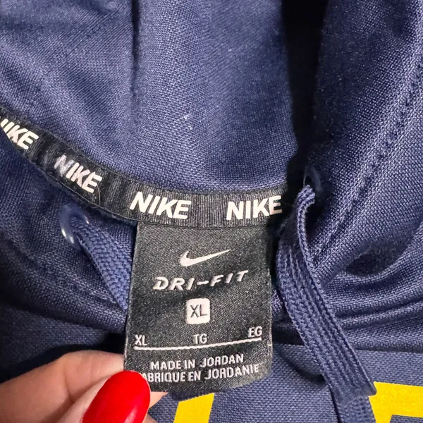 Nike Dri Fit Navy Blue Oiler‎ Tennis Hoodie Sweatshirt Womens XLarge XL - Image 6