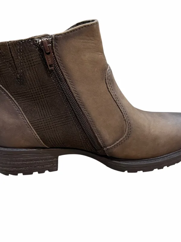 Earth Ankle Boots Women’s 7.5 Wide NEW Stone Brown Jordan Double Zip Fall - Image 6