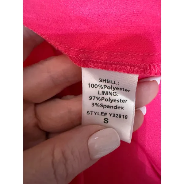DO+BE Pink‎ Satin Halter Top Barbiecore Coquette Party Going Out Blouse - Image 7