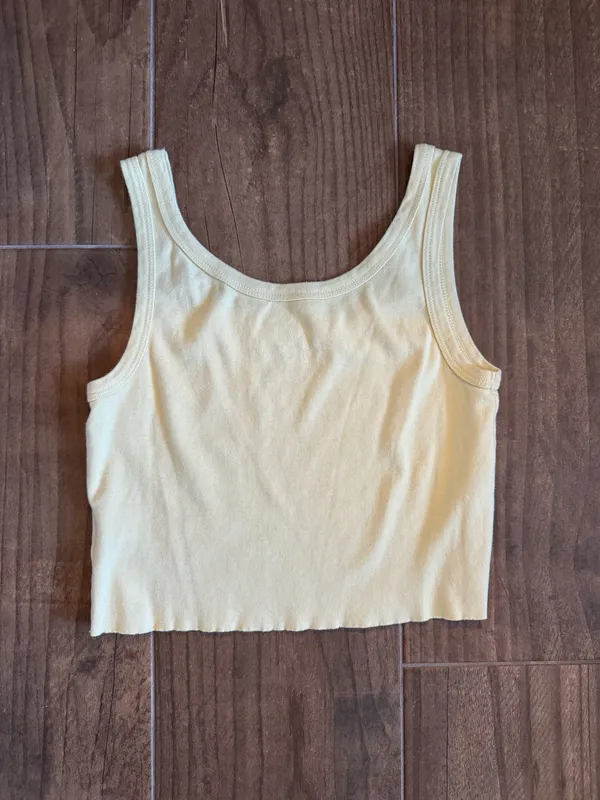 Butter yellow Billabong tank top - Image 2