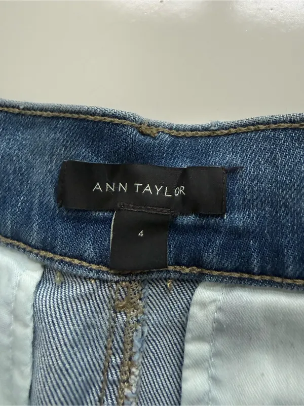 Ann Taylor The Trouser Wide Legged Jeans Size 4 - Image 6