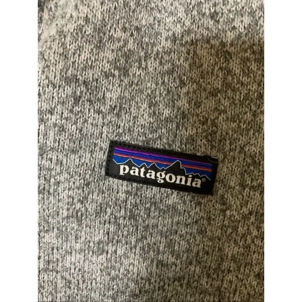 Patagonia Better Sweater 1/4 zip pullover fleece gray women's size medium 25617 - Image 3
