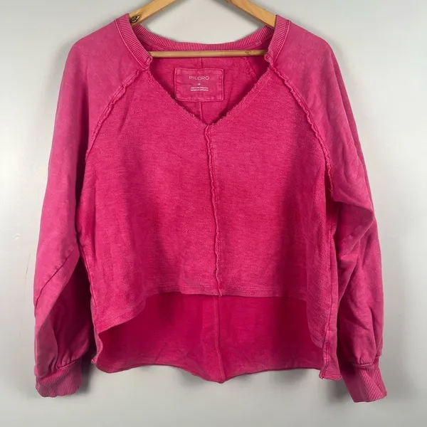 Pilcro reworked popover sweatshirt size medium 100% cotton - Image 3
