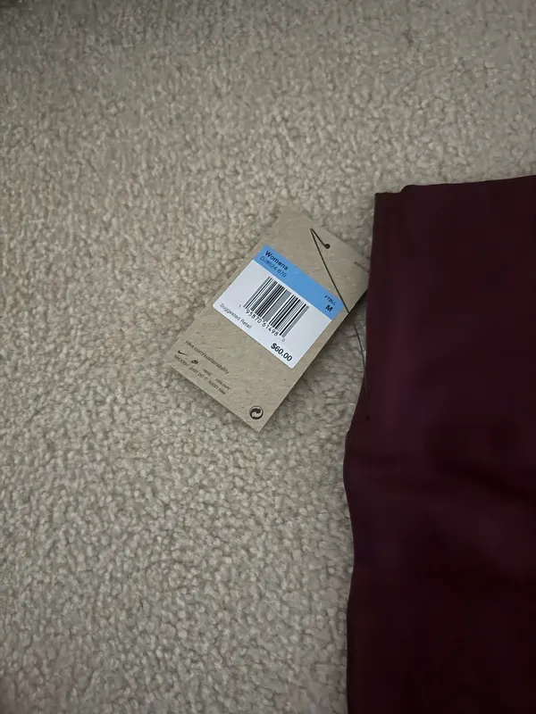 Maroon Nike Leggings Dri-Fit - Image 3
