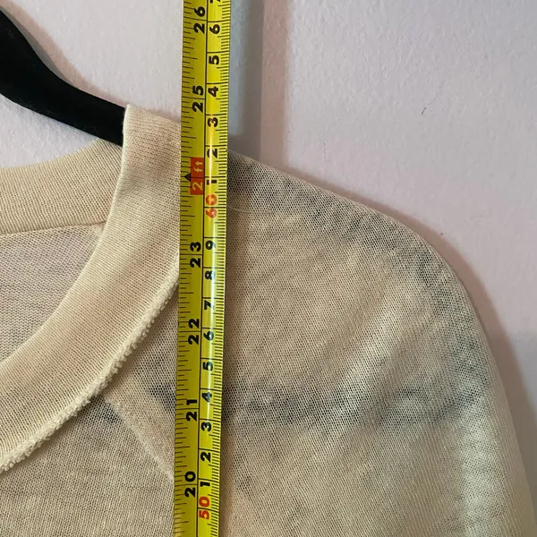 We The Free Cream Knit Short Sleeve Loungewear Top Oversized Women's size XS - Image 8