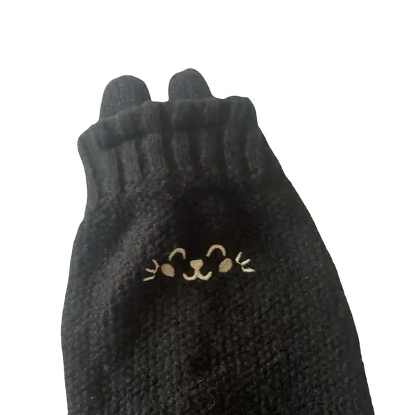 Fun kitty Leg Warmers Black - Image 2