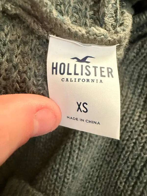 Hollister front tie knit sweater size XS - Image 3