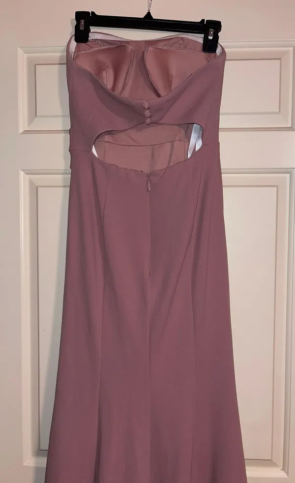 Azazie Blush Rose Bridesmaids Dress - Image 3