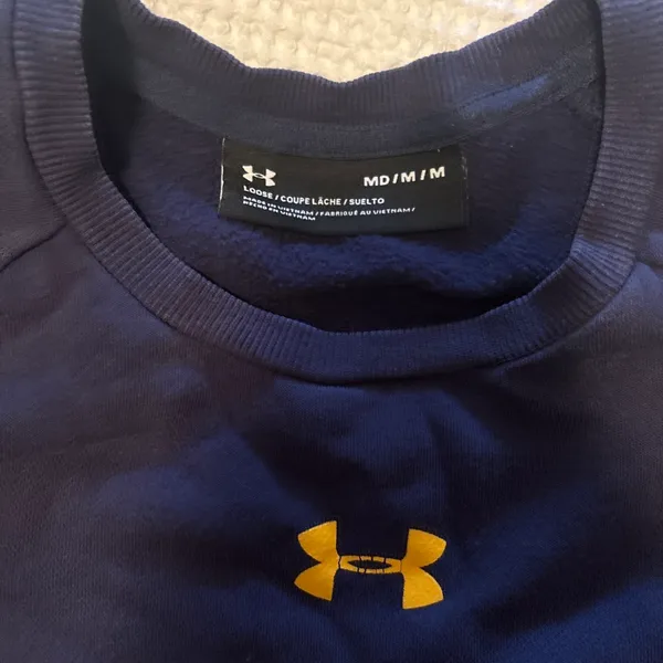 Cal Berkeley Adidas Crewneck Sweater in Navy Blue - Image 2