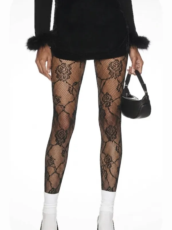 Free People Black Velvet Mini Skirt - Image 5