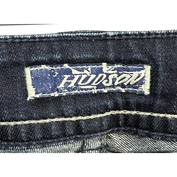 Hudson Y2K Signature Bootcut Jeans 26 Blue Denim Low Rise Flap Pockets Western‎ - Image 12