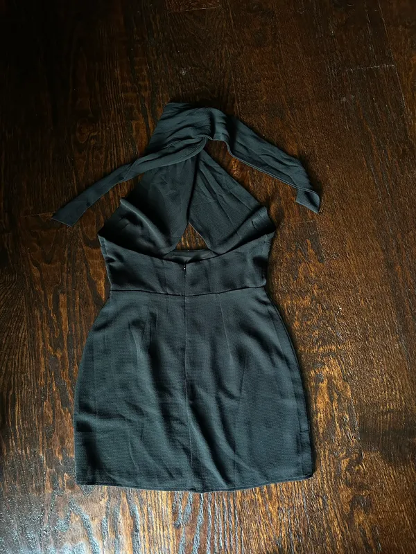 Revolve  Grace Cross Front Black Dress - Image 5