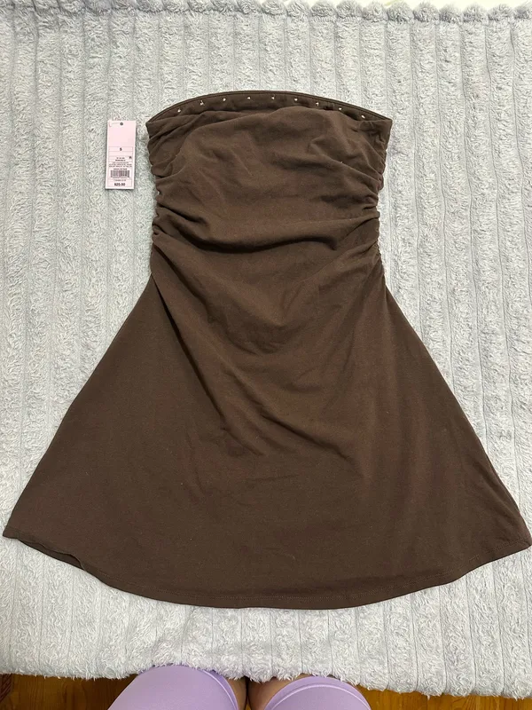 Wild Fable Brown Strapless Mini Dress — Women’s Size S — New with Tags - Image 6