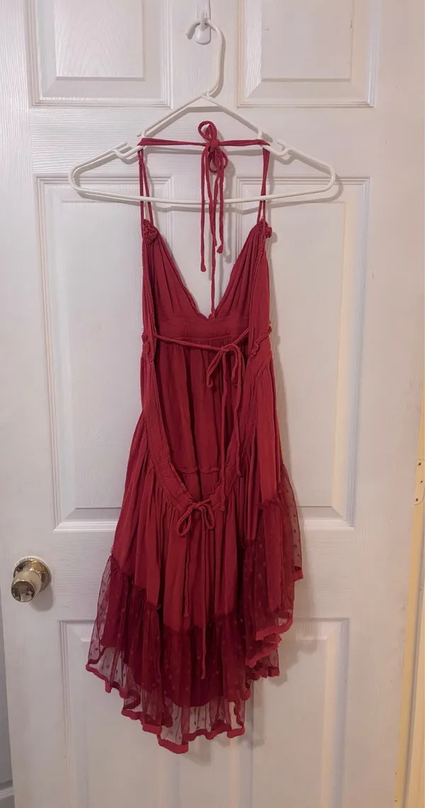 SheIn Mini Dress Red Back Open - Image 3