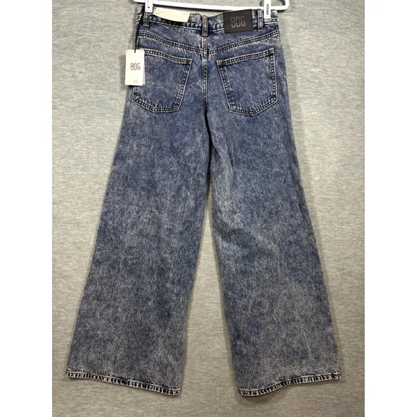 BDG Urban Outfitters A Wide Leg Jeans Size 27‎ Acid Wash Denim - Image 3