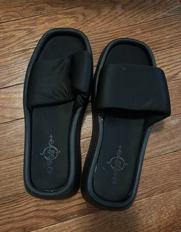 Black Platform Slides - Image 2