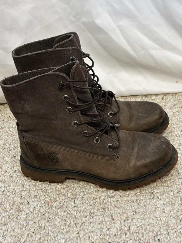 Timberland Anti-Fatique Style 8308A Faded Grey Leather Roll Top Earth Keepers - Image 5