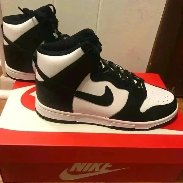 NIB Nike Dunk High Panda Black White Sneaker Shoe Women’s 8 Men’s 6.5 - Image 6