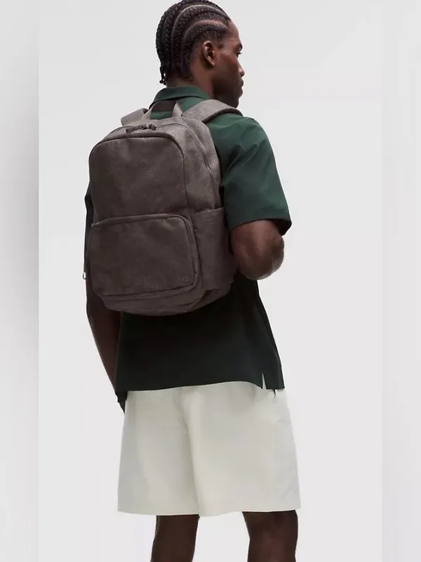 Lululemon NWT Everywhere Backpack 22L Stone Twill Graphite Grey Water Repellent - Image 5