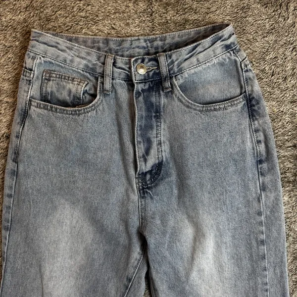 Princess Polly Denim Straight Relaxed Jeans Sz 2 - Image 5