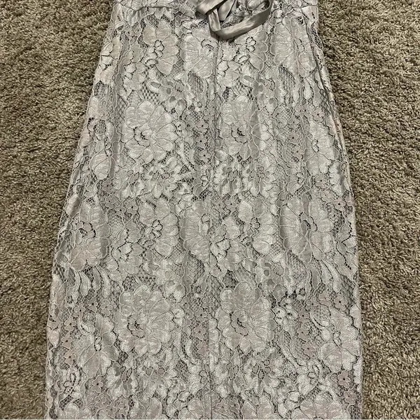 Lulus Wishful Wanderings Grey Lace Midi Bodycon Dress - Image 7