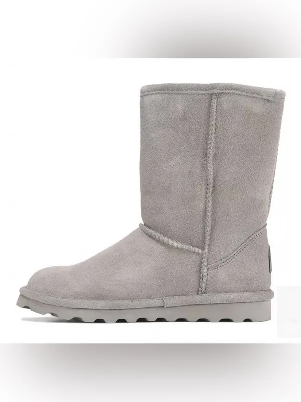 BearPaw Women's Gray Suede Mid-Calf Boots Size 10 - Image 5