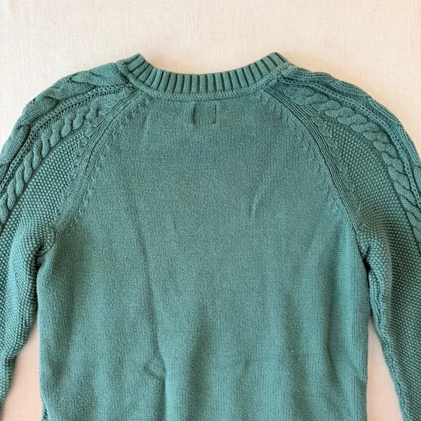 Gap Cable Knit Pullover Sweater Women XS Bistro Green - Image 14