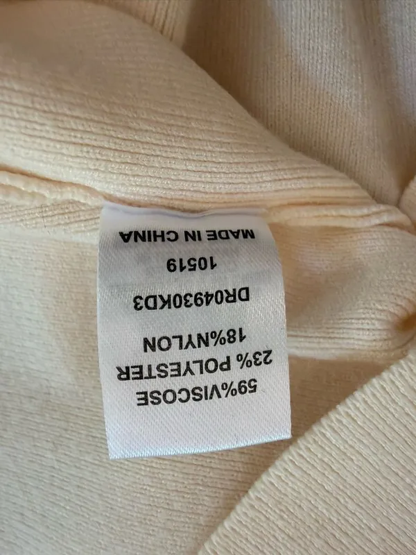 MESHKI Amara Scoop Neck Low Back Knit Maxi Dress Cream Size Medium NWOT - Image 9