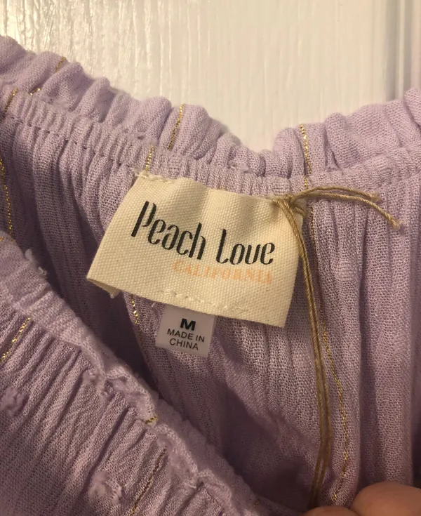 Peach Love NWOT Lavender Strapless Romper - Image 5