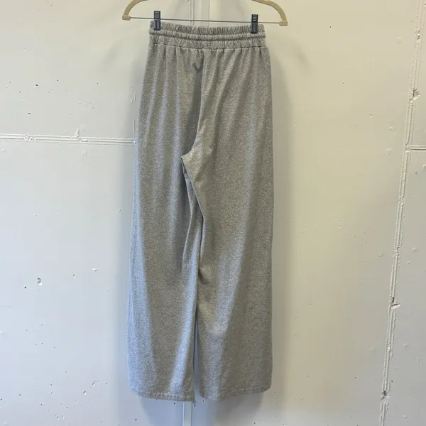 Karin Mathhews Gray Wide Leg Sweatpants Drawstring Waist Lounge Pants Small Soft - Image 2
