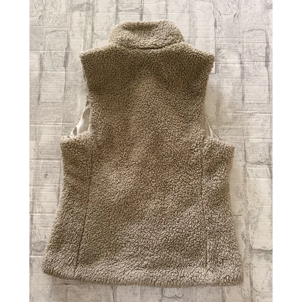 Patagonia Los Gatos High-Pile Fleece Vest Shroom Taupe Granola Girl Gorpcore S - Image 3