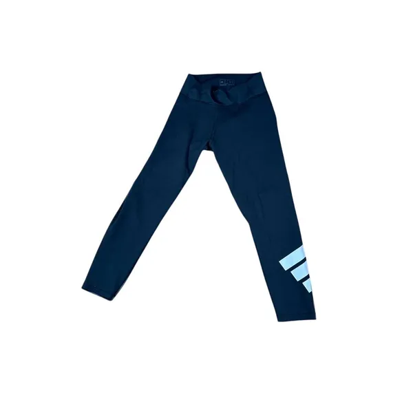 Adidas Aeroready High-Waist‎ Performance Leggings with Logo Detail gray/black - Image 2