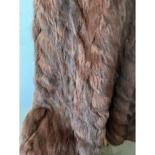 Vtg 50s 60s Rabbit Fur Cape L Old Hollywood Quiet Luxury Mob Wife Elegant Regal - Image 11
