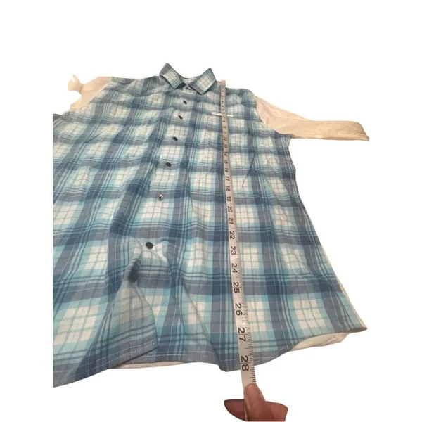 Peter Millar Womans Plaid Golf Shirt Sz M New - Image 6