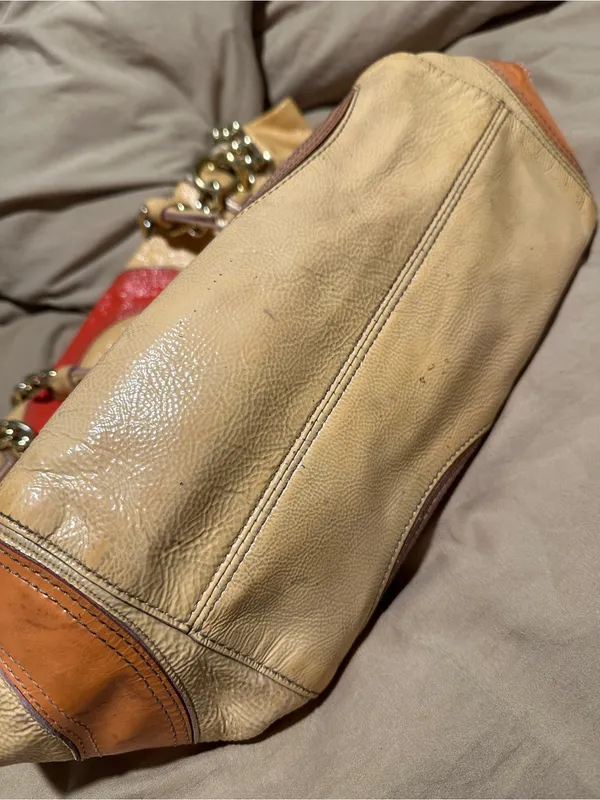 COACH Peyton Inlaid Mosaic Appliqué Tote in Multi Melon Limited Edition RARE Y2K - Image 6