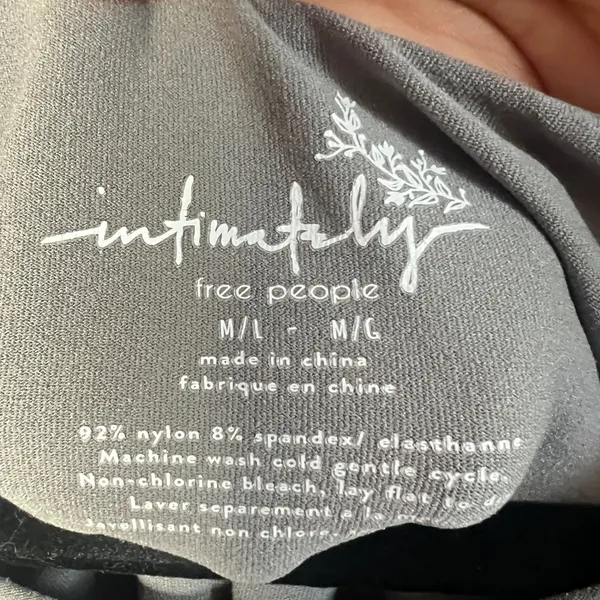 Intimately Free People Seamless Crop Top Gray‎ Short Sleeve M/L - Image 3