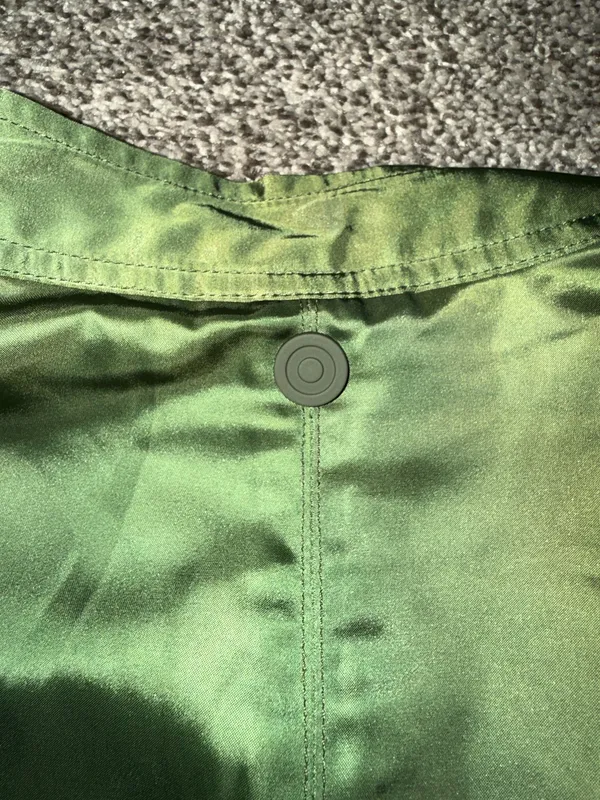 Hunter for Target Women's Olive Green Long Sleeve Satin Romper - Image 5