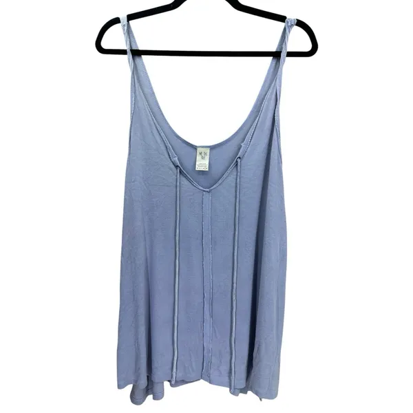 We The Free Scarlett Lavender Ribbed Tank Top Size Large - Image 3