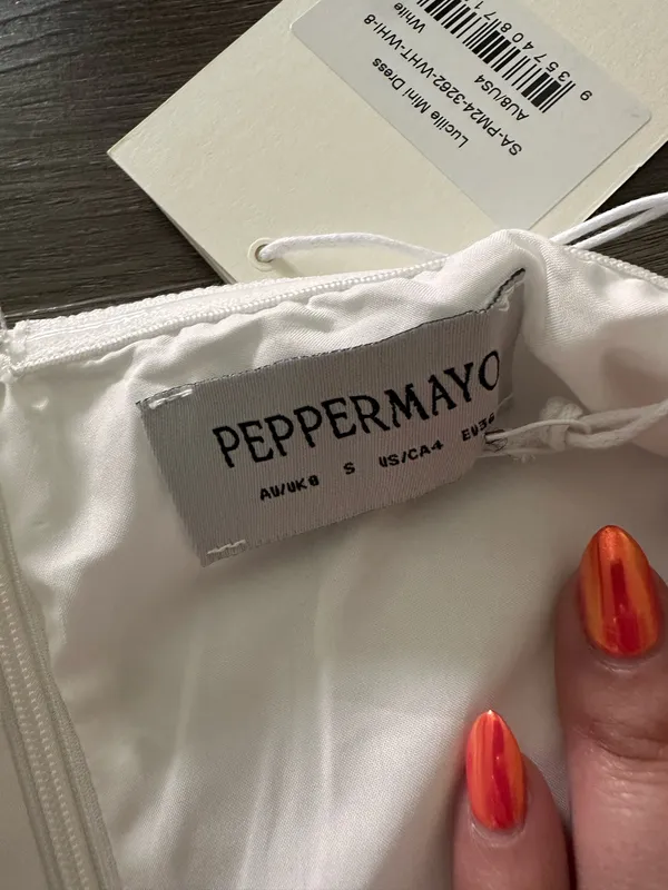 Peppermayo white strapless mini dress  - Image 6