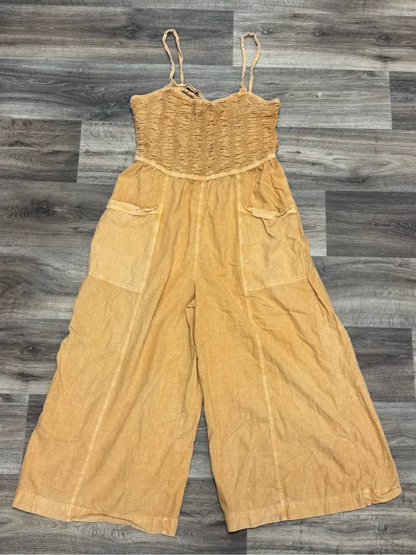 Free People Forever And Always Ruched One-Piece Jumpsuit In Orange Women’s XL - Image 2
