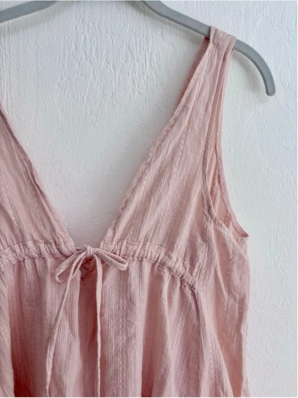 Women's Unbranded Pink Mini Dress, Size M, Cotton - Image 9