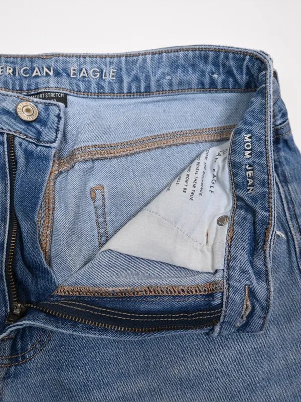American Eagle Women's 8 Busted Knee Mom Jean - Image 8