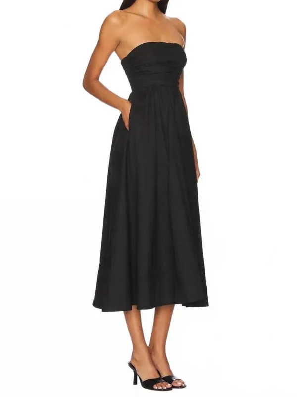 A.L.C. Tate Midi Dress in Black Size 6 - Image 2