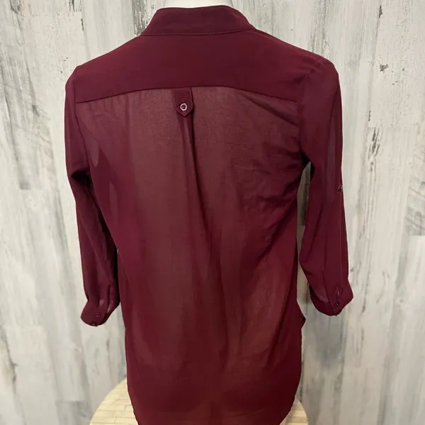 Akira Burgundy blouse - Image 3