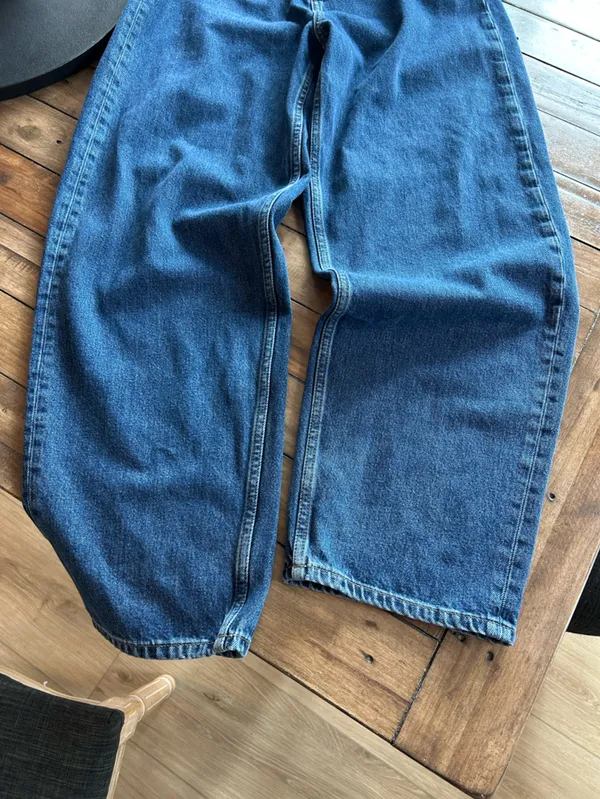 People Tree Barrel Enora Dark Wash High Rise Jeans 6 - Image 10